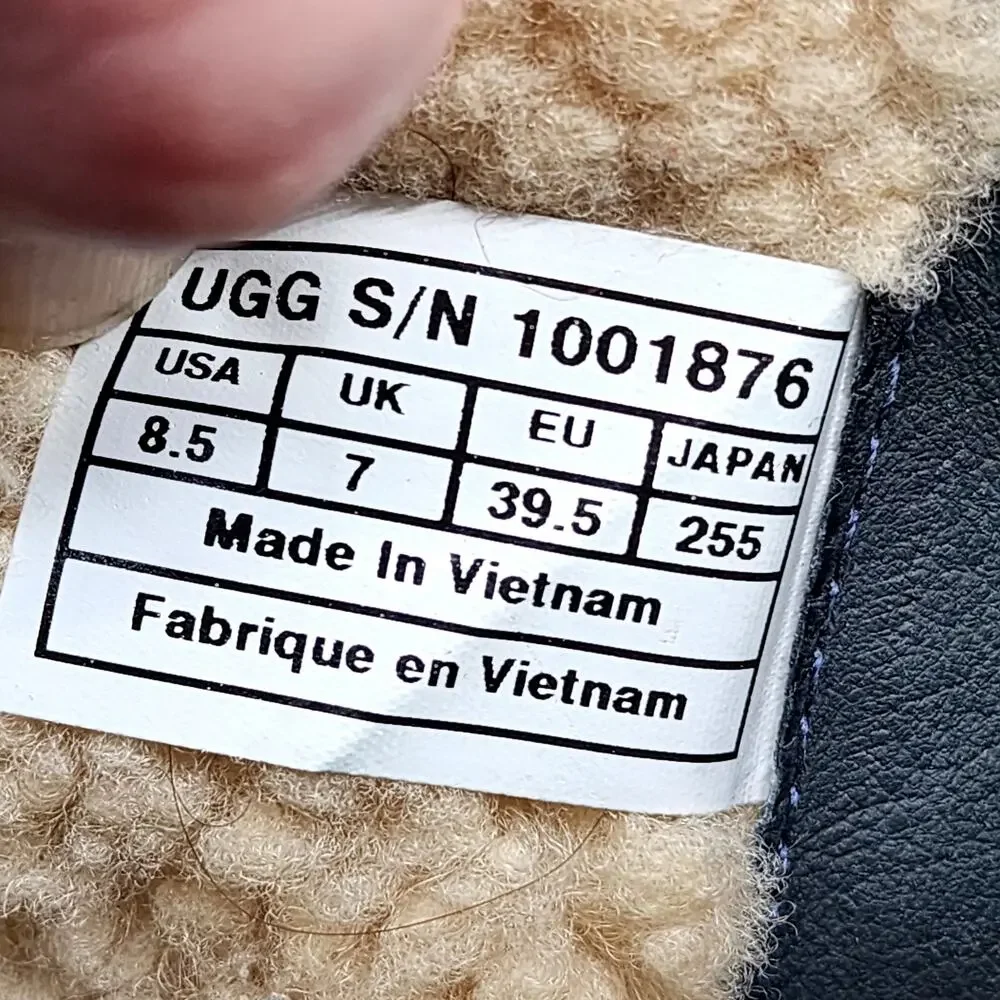 UGG Australia Black Suede Leather Shearling Cydnee Knee High Riding Boots Sz 8.5